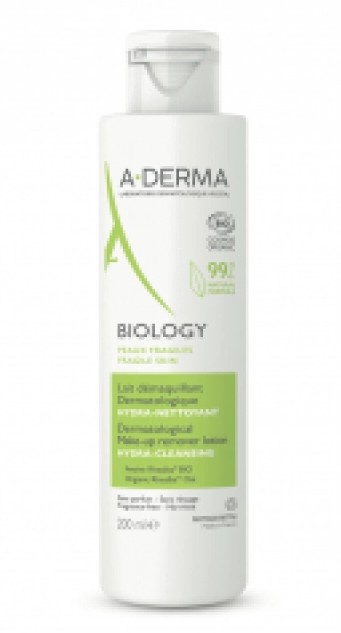 Aderma Biology Lait Démaquillant Dermatologique Hydra-Nettoyant 200ml